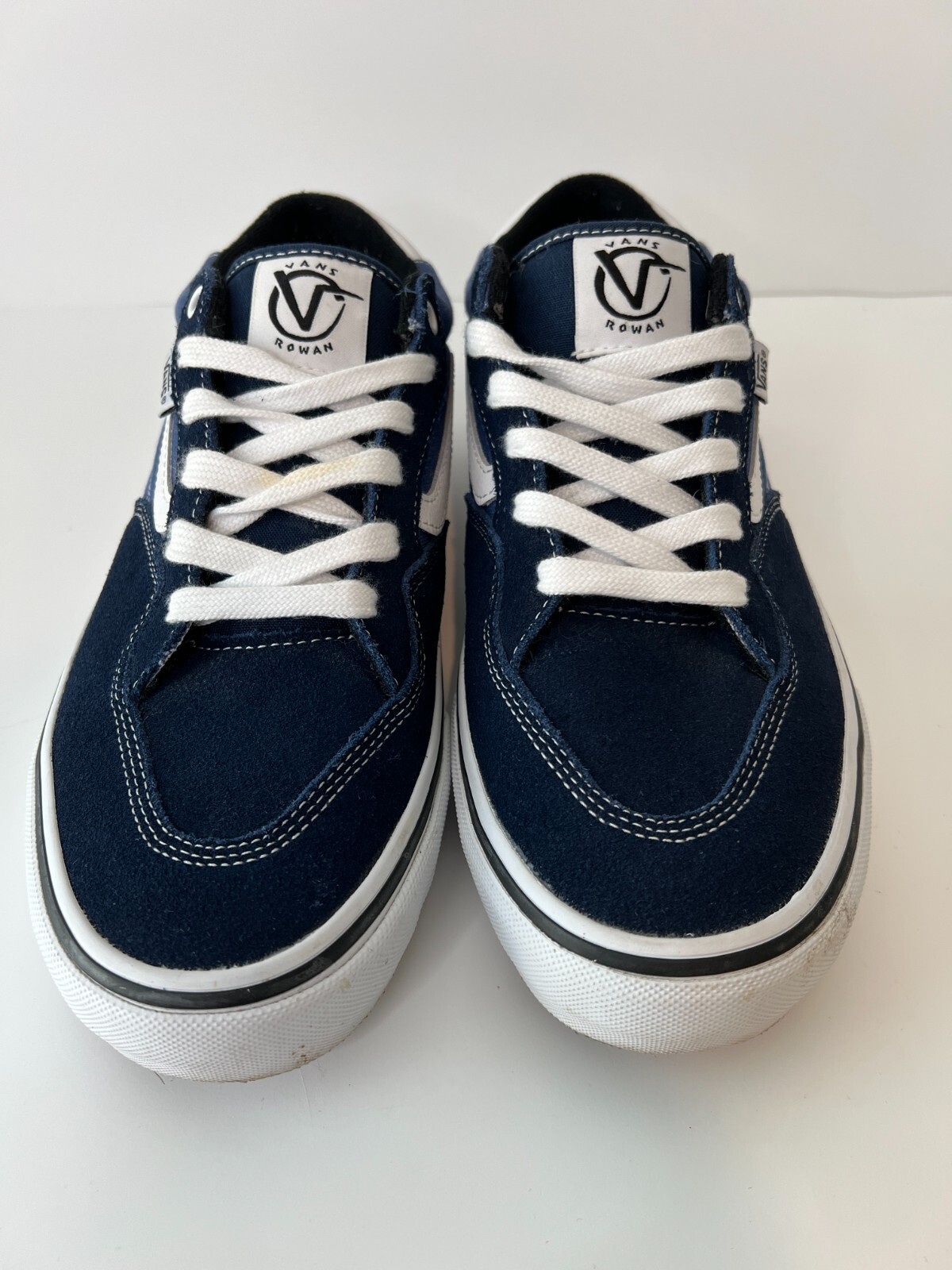 Vans Rowan Skateboard Shoes Pop Cush 10.5 Blue White Pro eBay