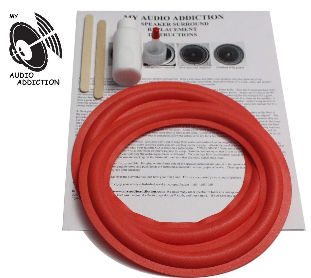 Cerwin Vega Speaker Foam Edge Repair Kit, 10, FSK10AR, 44 OFF