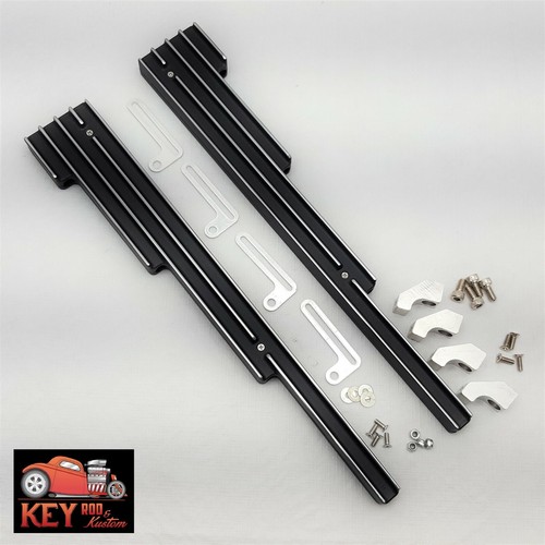 Small block Chevy Center bolt head Black Finned aluminum wire loom holders 350 eBay