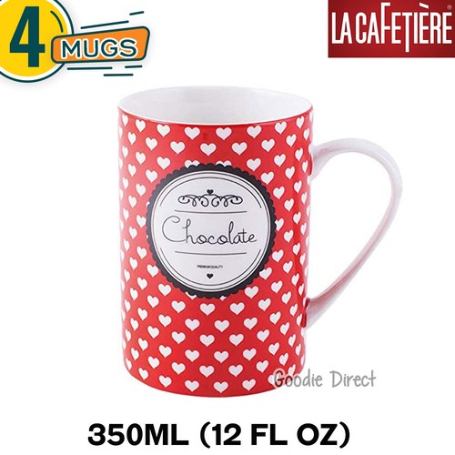 Hearts Hot Chocolate Mug 350ml 
