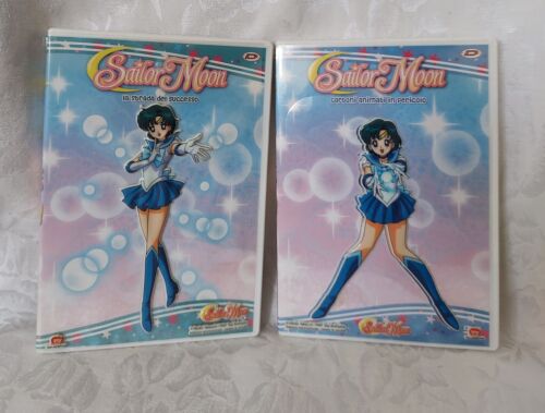 VINTAGE Sailor Moon ꧁☿▶ Sailor Mercury ◀☿꧂DVD Italian  With Sticker Cover - Picture 1 of 7