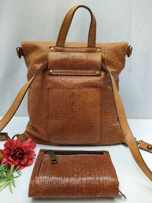 Patricia Nash Woven Brown Backpack s-l400.jpg main image 4