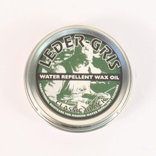 Leder Gris Original Wax Oil BLACK 80g Tin -Waterproofing Boot Treatment / Polish