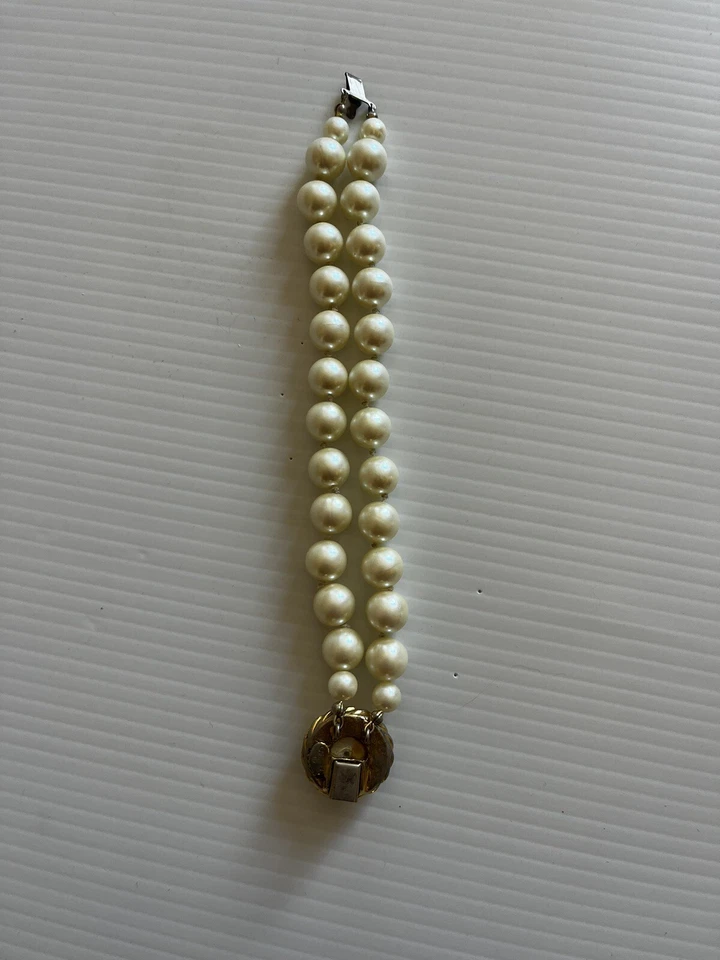 Pulsera Carole Lee imitación perla doble hilo Foto 2 de 4