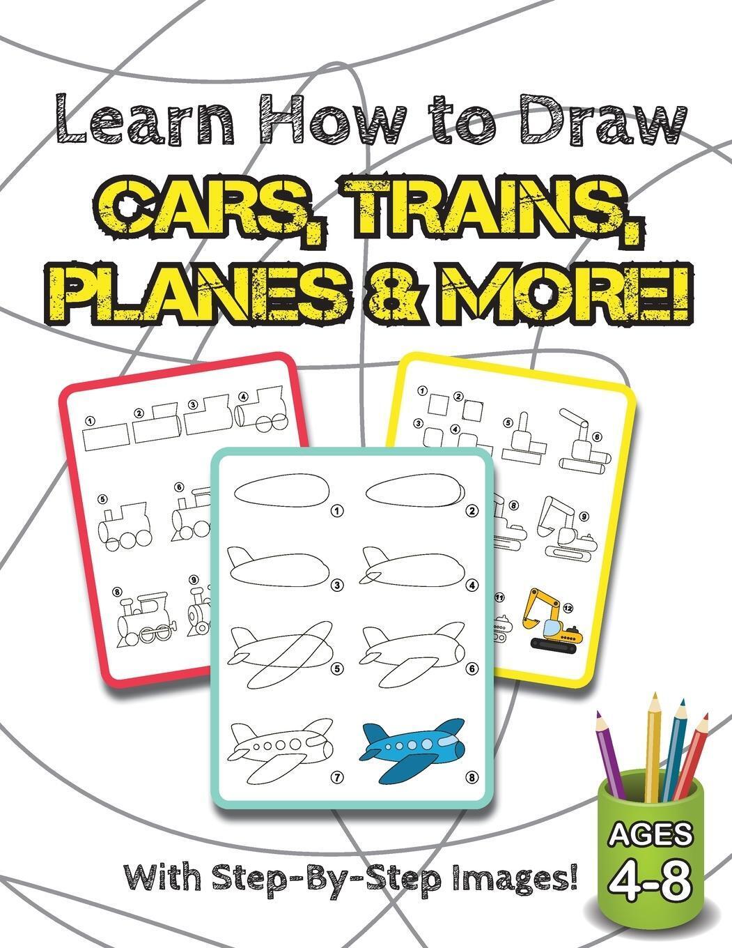 Thumbnail - Learn How To Draw Cars, Trains, Planes & More Engage Books Taschenbuch