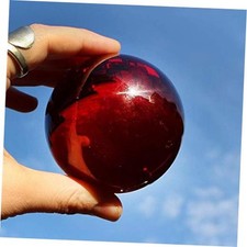 Ruby Red Acrylic Contact Juggling Ball - 76mm 3 Inches 