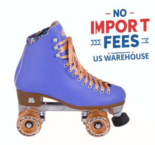 Moxi Beach Bunny Roller Skates Periwinkle Blue Size Quad Outdoor Boot New