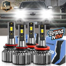 For Chevy Silverado 1500 2007-2021 LED Headlight Kit High & Low Beam Bulb Combo