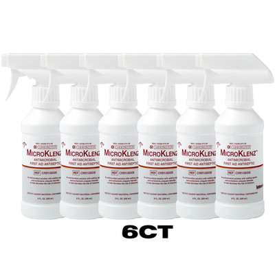 MicroKlenz First Aid Antiseptic Antimicrobial Wound Cleaner 8 Fl oz Spray Bottle