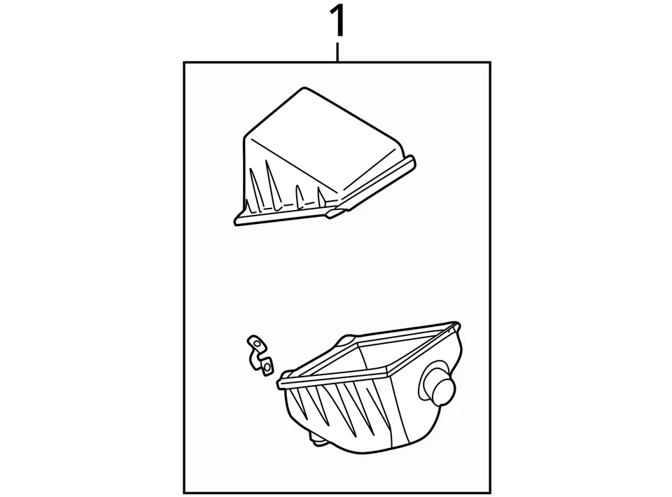 98 99 00 01 Tapa de filtro de aire Nissan Altima con medidor de flujo de aire Oe# 22680-9e000 Foto 4 de 4