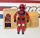 GI Joe Wild Weasel 1984 v1 *NEAR MINT, COMPLETE w/File Card!* Cobra Rattler VTG