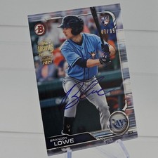 Brandon Lowe /99 Autograph RC Rookie Bowman 21 Topps Archives Signature Pirates