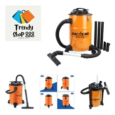 5.3-Gallon Ash Vacuum with Double Stage Filtration System, 10 Amp Ash Vacuum ...