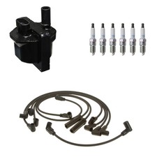 Denso Ignition Coil Wires 6 NGK Iridium Spark Plug Kit For Express 1500 V6 Vin W