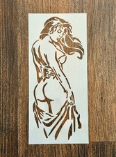 5x11 Lady Body Stencil    Elegant Female Silh...