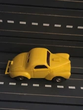 Model Motoring Custom 1941 Willys Gasser Yellow Tjet Chassis