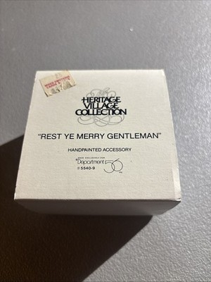 Department DEPT 56 HERITAGE VILLAGE COLLECTION REST YE MERRY GENTLEMEN 5540-9