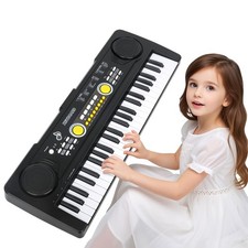 Kids Piano Keyboard with Microphone, 49 Keys Portable Electronic Piano Keyboa...
