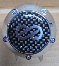 Enkei Chrome W Carbon Logo Wheel Center Cap C-h430 2.5 Od