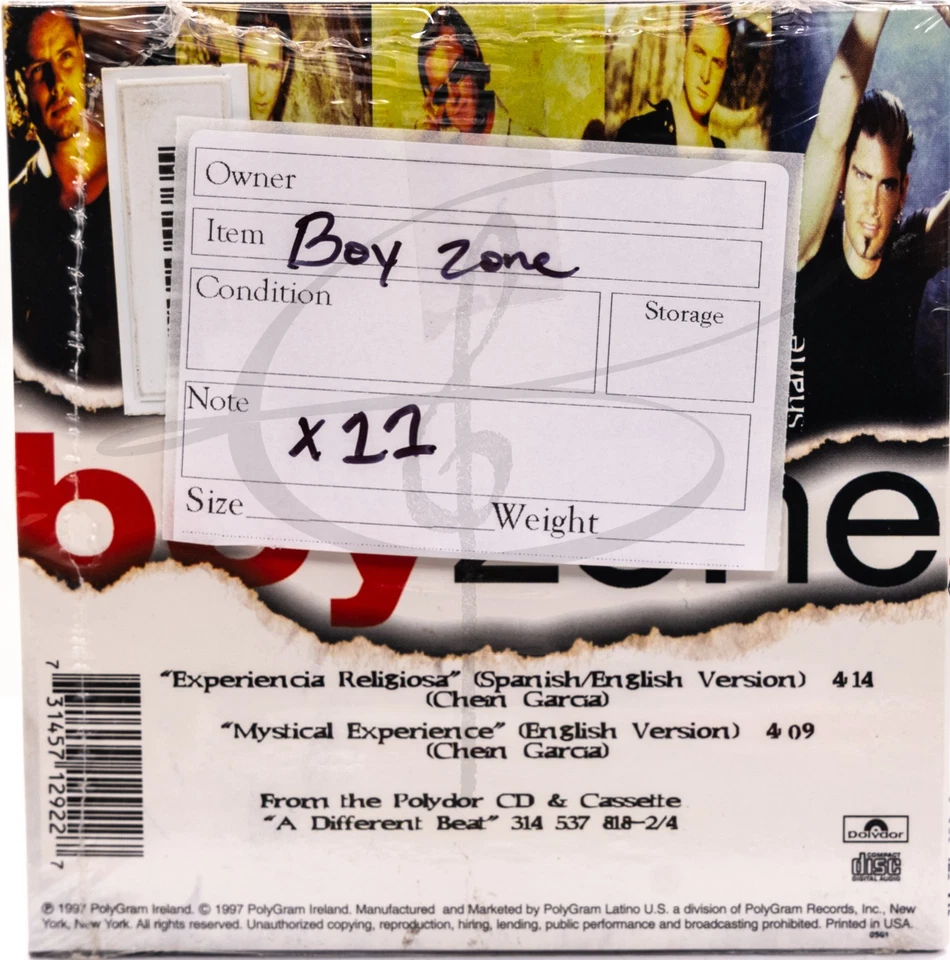Promotional Maxi-Single CD Experiencia Religiosa&Mystical Experience boyzone - Image 3 of 3