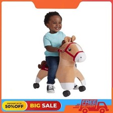 Radio Flyer, Boots: Rolling Pony, Plush Caster Ride-on Horse for Girls and Boys