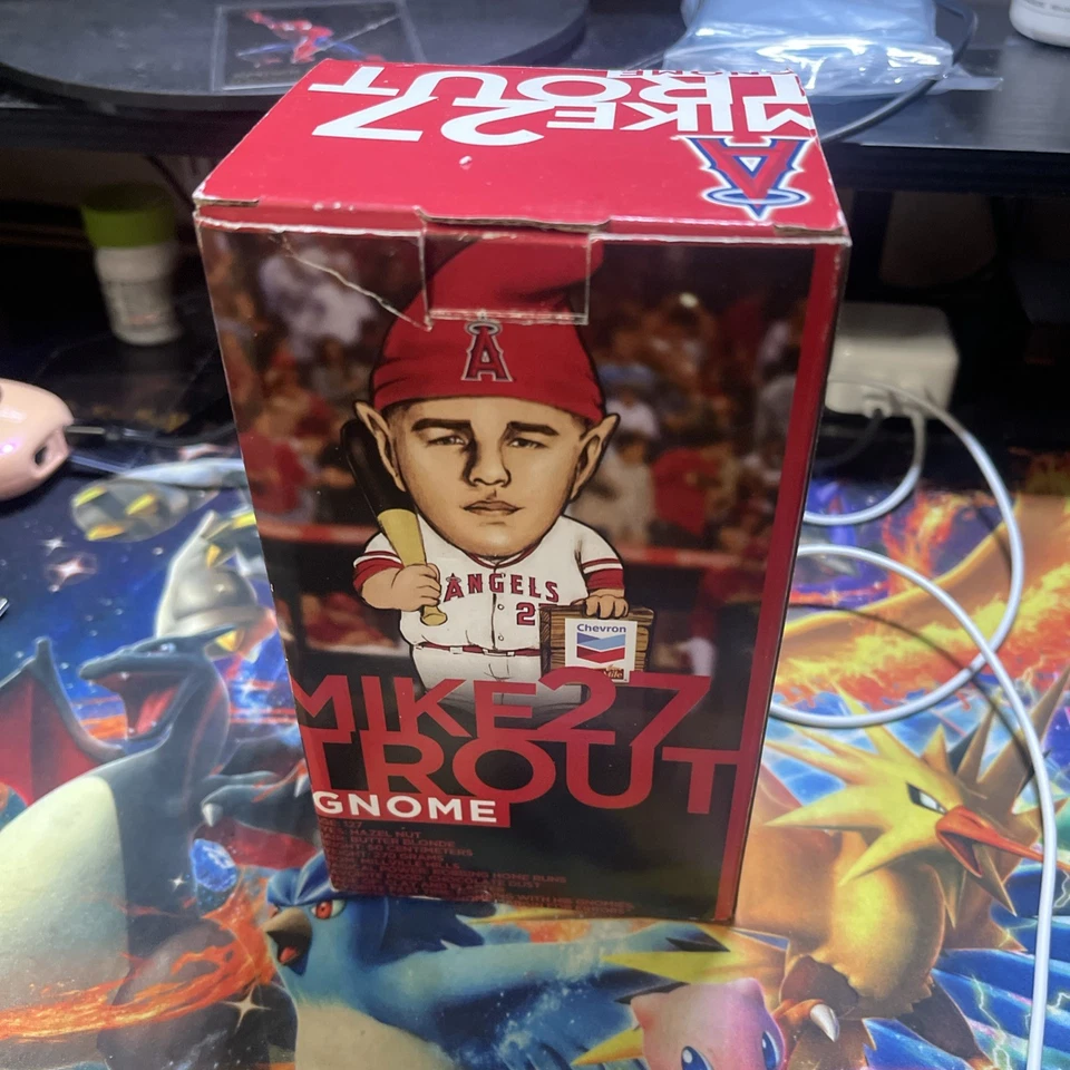 Mike Trout #27 Garden Gnome Anaheim Angels Baseball 7/18 2014 Not a Bobblehead ! - Image 2 of 4