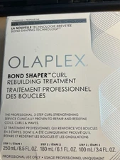 Olaplex Bond Shaper Curl Rebuilding Treatment -3 Step Strengthening Service NIB