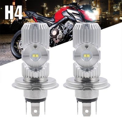 9003 HS1 H4 LED Motorcycle Headlight Bulbs Kit 6000K Bright White High/Low Beam