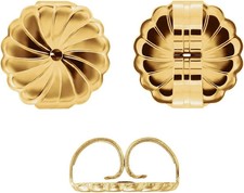 14K Yellow Gold Filled 9.4mm Jumbo Push Backs for Stud Earrings Multi-Pack