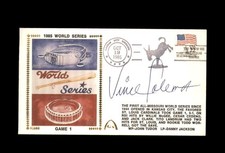 Vince Coleman Signed 1985 World Series First Day Cover Cache FDC Cardinals Autog