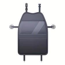 Car Seat Back Protector Kick Mat Organizer PU Leather Storage Pocket Black UK