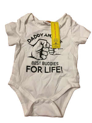 Daddy And Me Best Buddies For Life 3-6 Month Baby Bodysuit. Baby Shower.