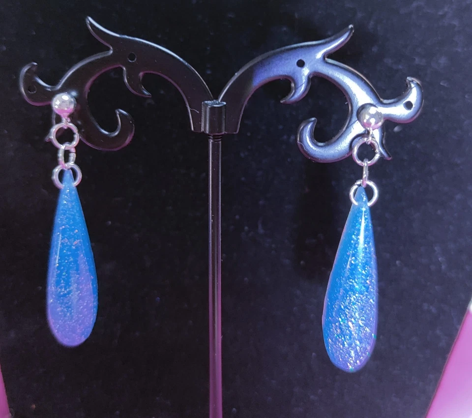 Orecchini In Resina Argento  - Immagine 3 di 4