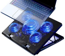 Laptop Cooling Pad 17inch 15.6 14 13 12inch Gaming Cooler Pad Chill Mat 5 Qui...