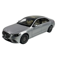 2021 Mercedes Benz S-Class AMG Line Silver Metallic Norev 1/18 Action Figure Car