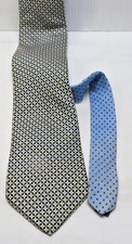 Tommy Hilfiger 100% Italian Silk Made in USA 2 colored blue Navy Graphic Tie