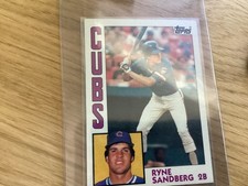 ryne sandberg tiffany topps 1984 card number 596 second base
