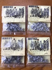 4 Packungen Minifiguren / Miniaturfiguren 15 mm Sachsen Select Fyrdmen, Speer