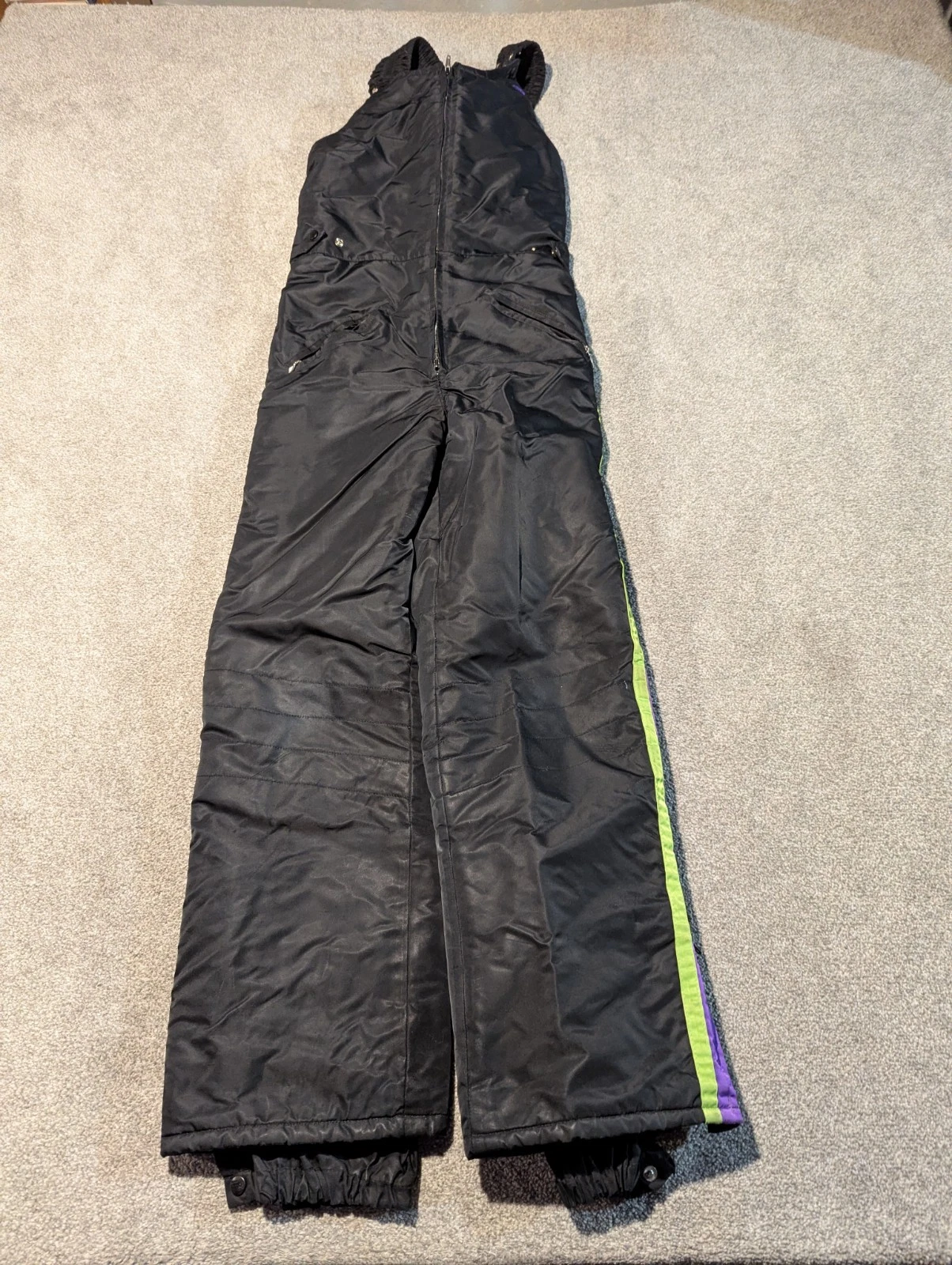 Vintage Arctic Cat Overalls Mens Medium Tall Arcticwear Snowmobile Bibs 90s USA