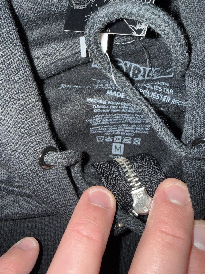 НОВАЯ толстовка с капюшоном Primitive x Dragon Ball Z Goku Energy черная на молнии, размер средний новая с ценниками - Изображение 3 из 3