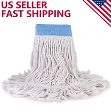 Loop-End Cotton String Heavy Duty Mop Head Refills 6 inch Headband Replacement