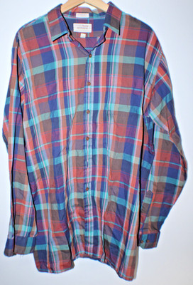 Arrow Sportswear Mens Western Dress Shirt XLTall Plaid 52'' Chest 33''T2B 17'' Neck