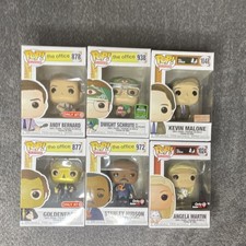 Funko Pop The Office Exclusive Mixed Lot Andy Goldenface Kevin Stanley 6 pack