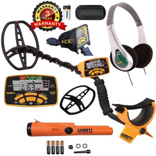 Garrett ACE 400 Metal Detector with DD Waterproof Search Coil and Pro-Pointer AT