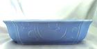 Vintage Cornflower Blue USA McCoy? Pottery Rectangular Planter Bubble Pattern