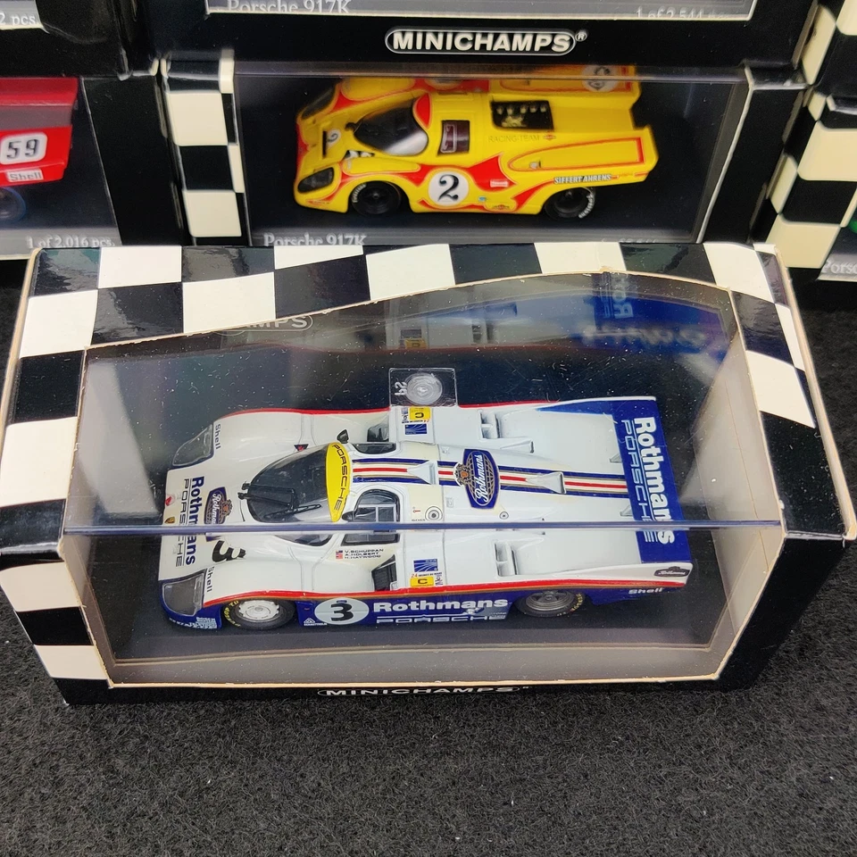 VOITURE MINICHAMPS PORSCHE 956 L #3 ROTHMANS 1ST LE MAN 1983 1:43 EN BOITE - Photo 2/4