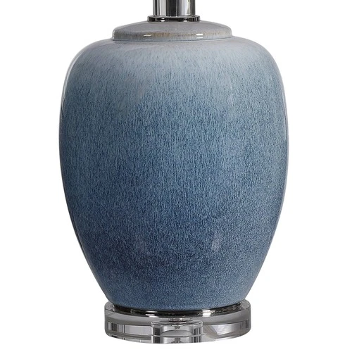 Uttermost Blue Waters 26 1/2" High Ombre Light Blue Ceramic Table Lamp - Picture 4 of 6