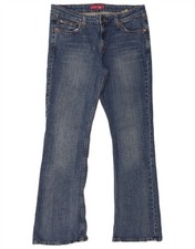 Levi's Womens 518 Super Low Bootcut Jeans US 13 XL W34 L31 Blue Cotton BA48