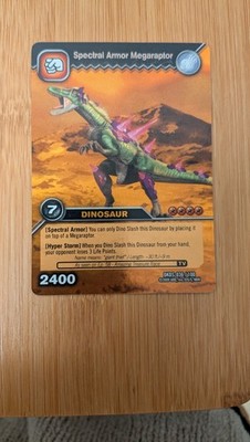 Spectral Armor Megaraptor DKDS-036/100 Gold Rare Dinosaurier König Sammelkarte