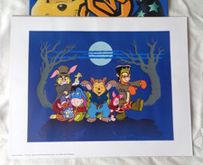 Disney Store Exclusive Winnie The Pooh Luminous Halloween Lithograph Print (A)
